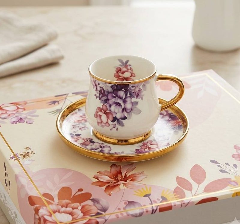 ست فنجان نعلبکی چای خوری ۶ نفره وارداتی کد۱۰۳۸