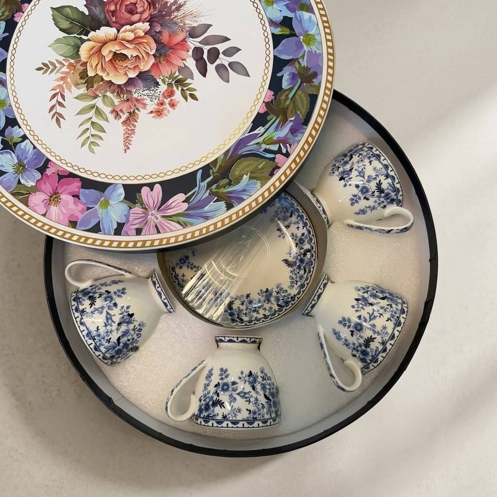 ست فنجان نعلبکی چای خوری ۶ نفره وارداتی کد 3239