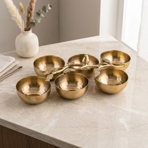 اردوخوری شش تایی گلدکیش مدل استیل گلد کد GK807121