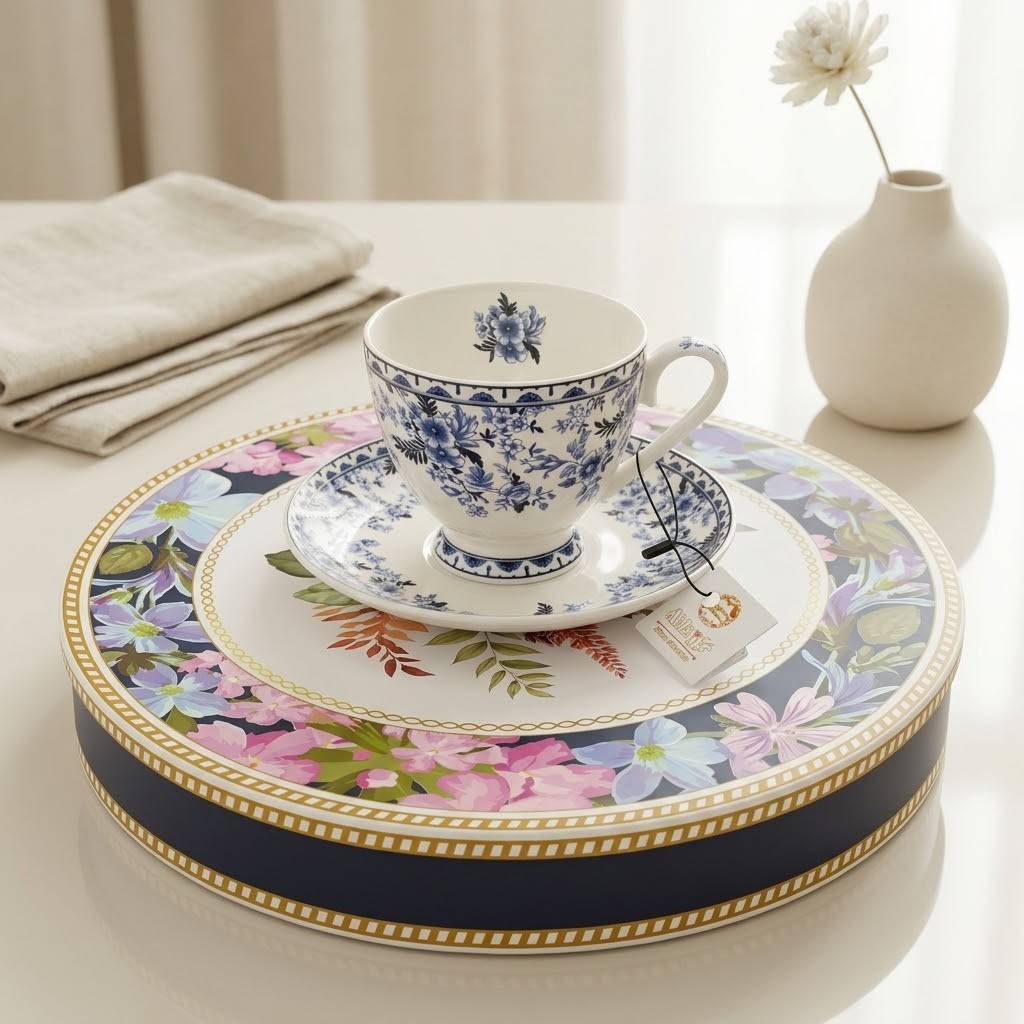 ست فنجان نعلبکی چای خوری ۶ نفره وارداتی کد 3239