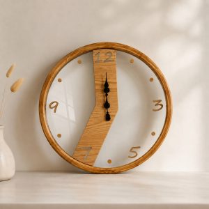 ساعت دیواری چوبی مدرن قطر 60و90|کدST016