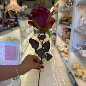 گل مصنوعی مدل شاخه گل رز در 6 رنگ