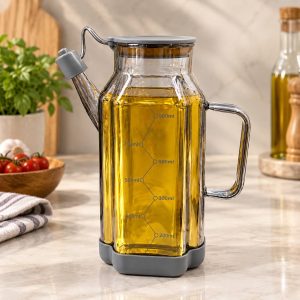 روغن ریز پیرکس درب سیلیکونی دو رنگ کد1120