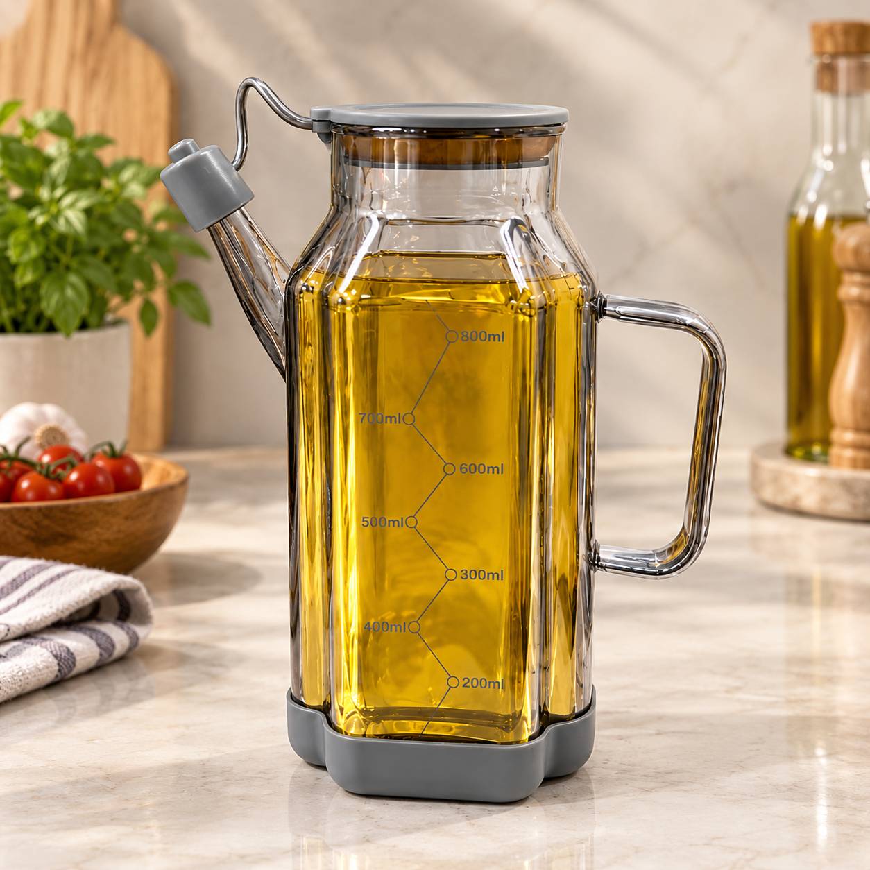 روغن ریز پیرکس درب سیلیکونی دو رنگ کد۱۱۲۰
